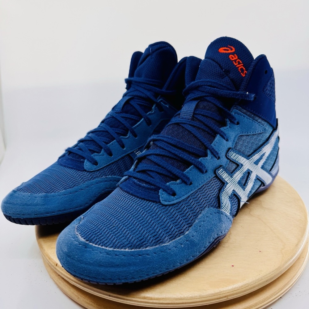 ASICS Matcontrol 2 Wrestling Shoes Mens 8 Blue Lightweight Athletic - Picture 3 of 8